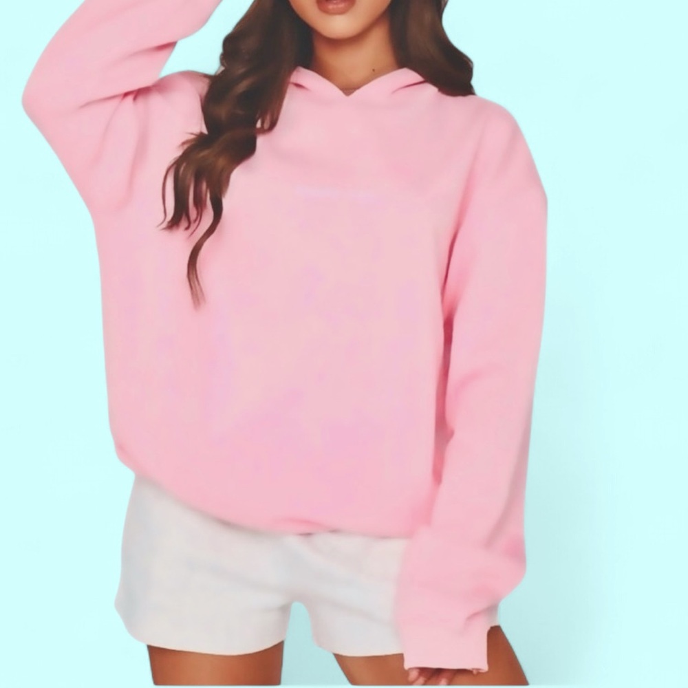 Oversized Bubblegum Pink Hoodie Sweatshirt (EUC)